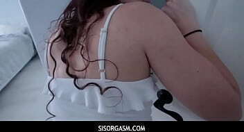 SisOrgasm - Stepbro fuck Victoria Vixxens moist vagina from behind