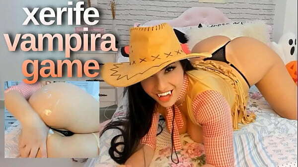 Halloween LIGHT GREEN LIGHT jerk game vampire xeriff cosplay teasing fingering