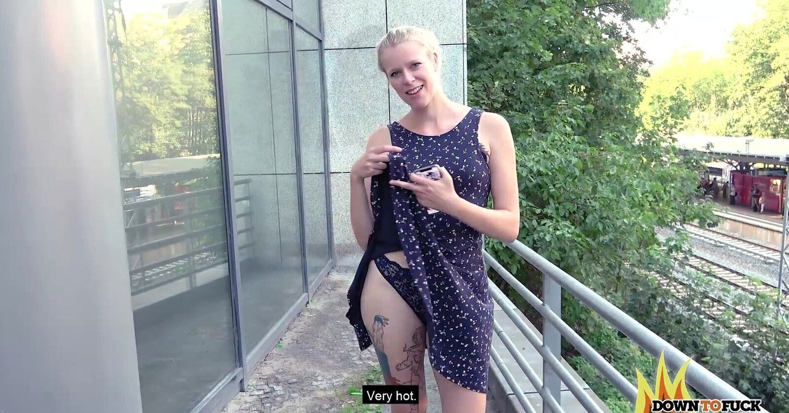 Lucky with hard dick seduced Claudia Swea quickie