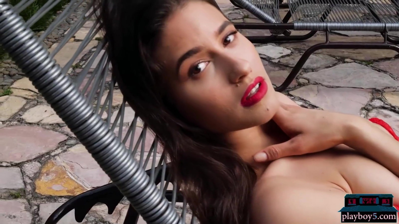 Megan Blake Model Solo Softcore Porn Video Outdoor Garden