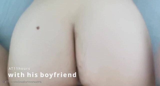 Boyfriend fucks me and i cum on my stomach