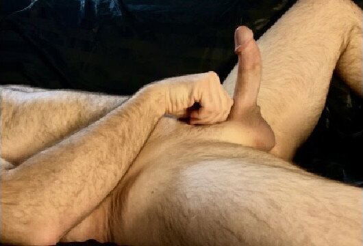 Masturbating massaging BALLS thrusting HARD EXPLOSION!