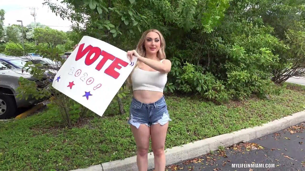 Busty Skylar Wants Vote!