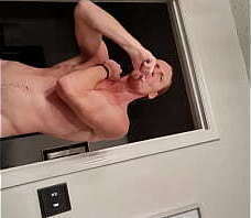 Sixpack nude guy shower