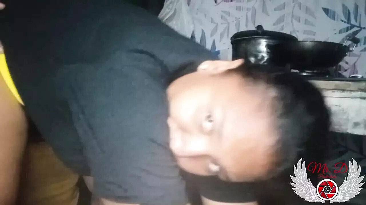 Fucking kitchen while mother-in-law takes bath