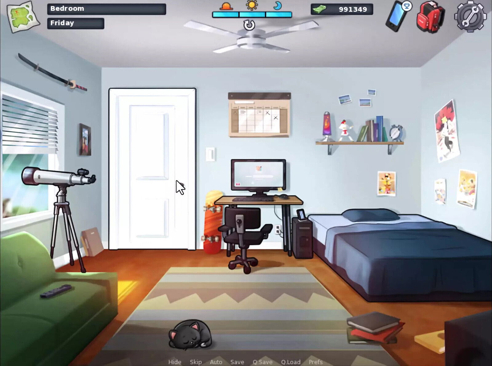 Summer time saga gave hand