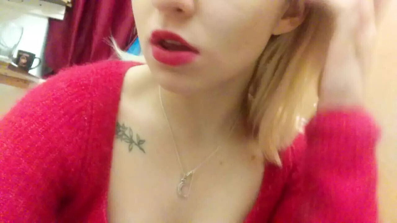 Home striptease sweater masturbation with gentle orgasm