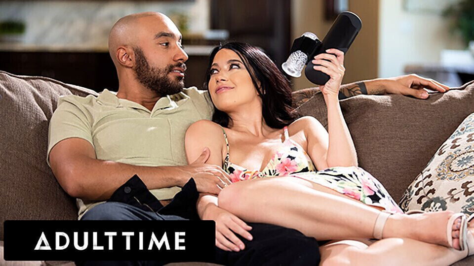 ADULT TIME Alex Coal Caught Boyfriend Jerking With ULTIMATE MALE TOY! FULL SCENE