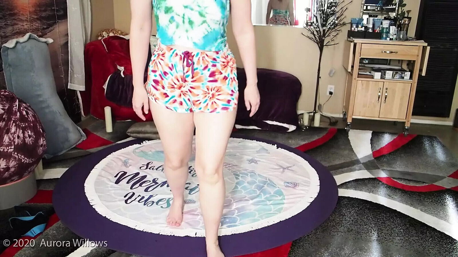 Workout when degrees outside with swamp cooler running