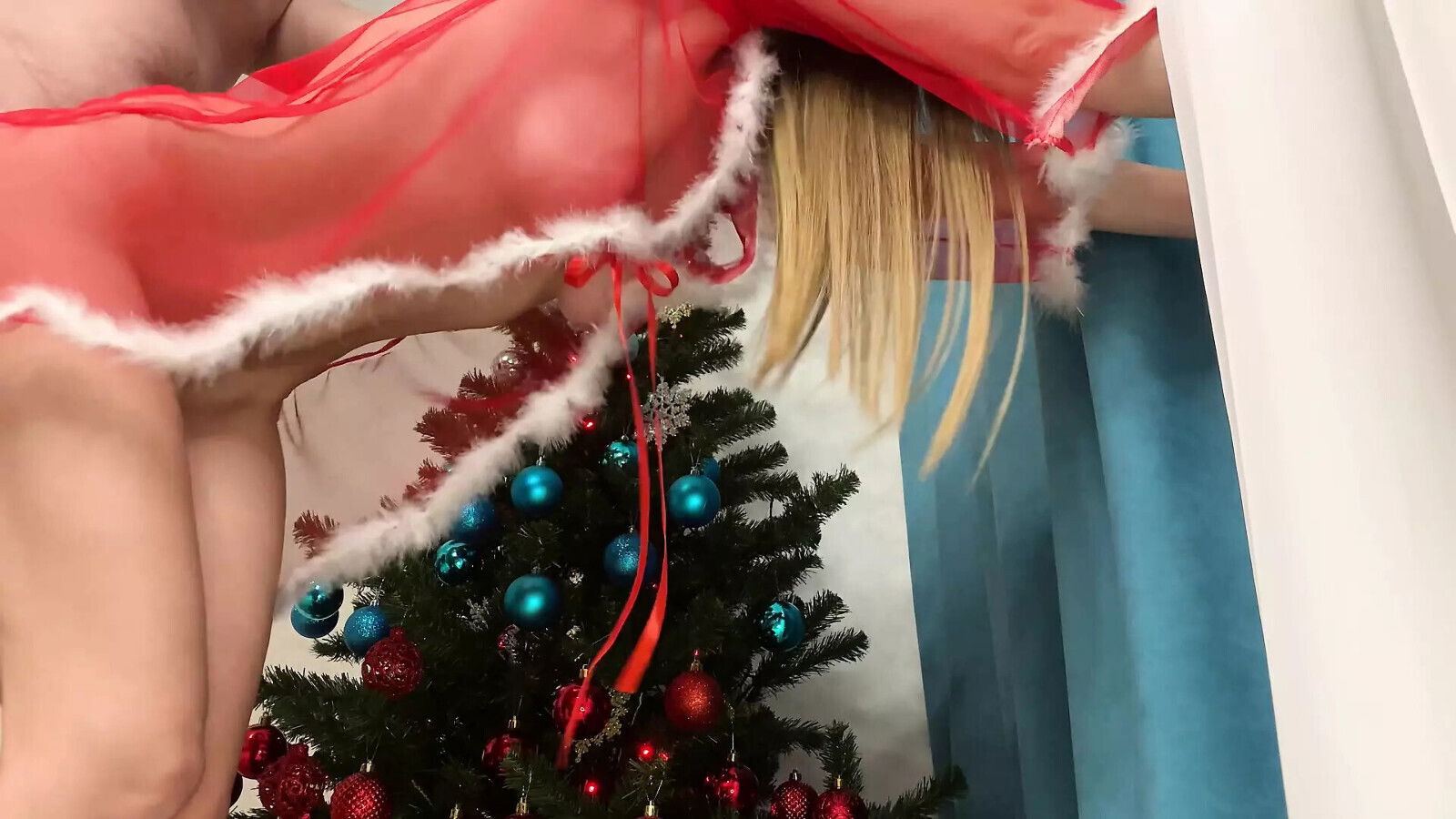 with Santa's assistant year! Fucked mouth, pussy inside