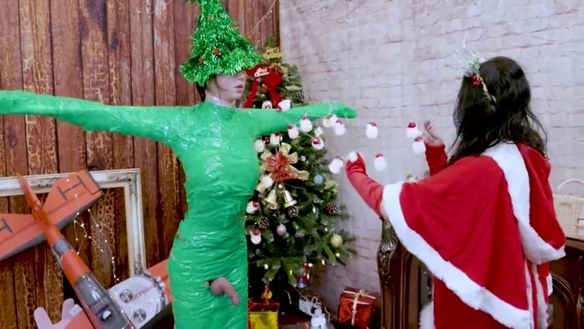 Crystal Abby Kitty Ab077 Mistress Christmas Tree Pocket Squeeze Zentai 水晶女王的木乃伊圣诞树飞机杯榨精-紧身衣