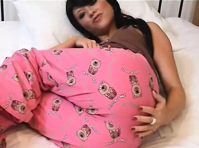 Black haired cutie plays with small sexy fuck titties