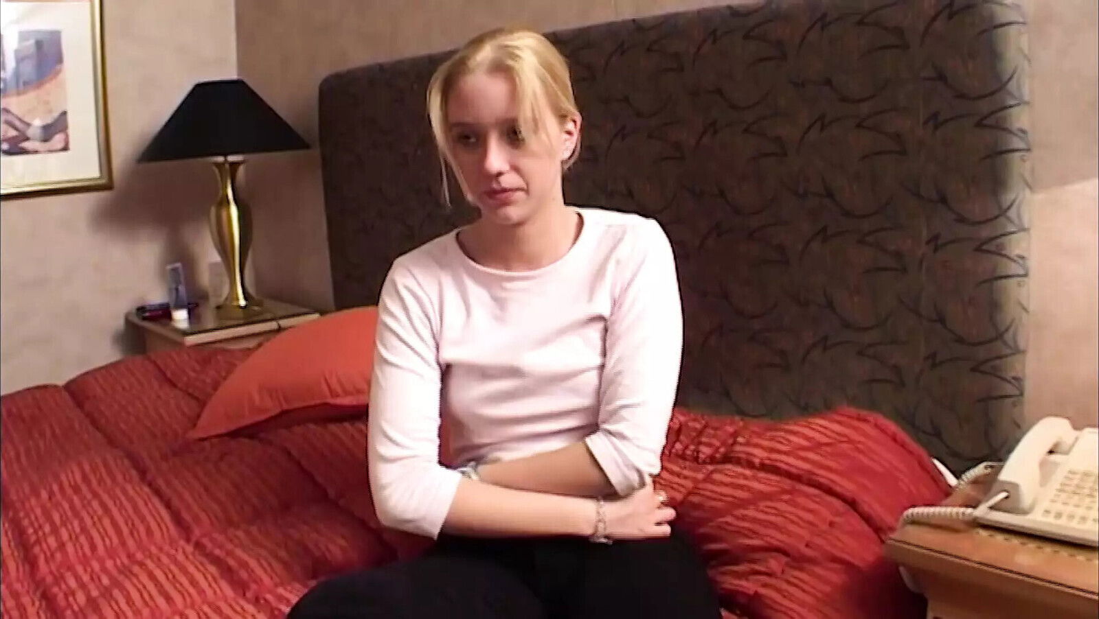 Stunning blonde teen from Germany loves sucking