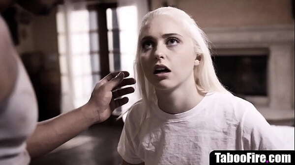 Naive young blind girl deflowered creepy black