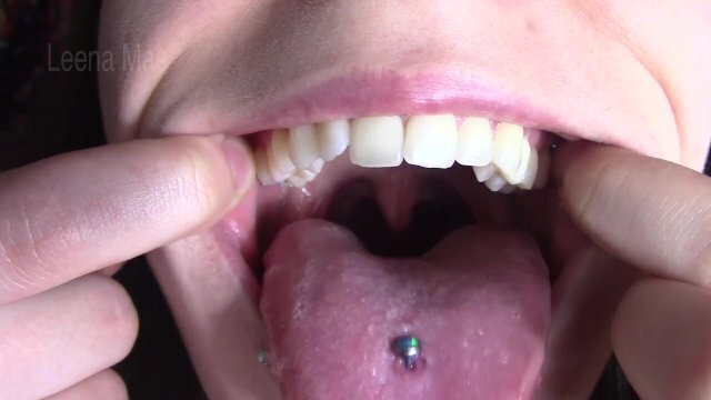 Close Tongue Uvula Mouth Fetish