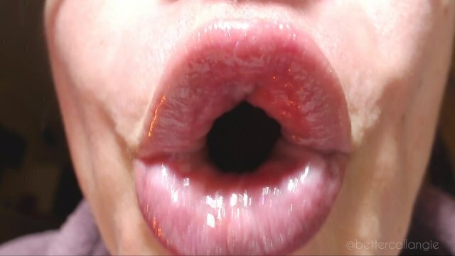 ASMR Puckering pouting lips big, softly smacking them together