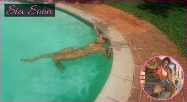 Ebony Skinny Dipping Public Pool