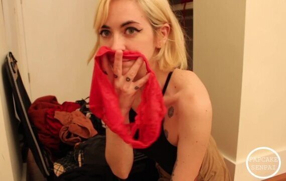 Sniffing step sisters worn undies while vacation