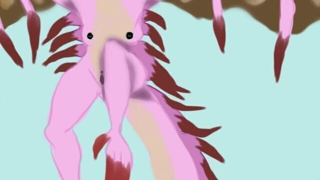 Lillith draws pink Rathian while sporting newly pierced lip!