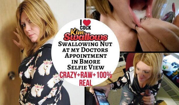 Swallowing Nut at My Doctors Appointment Selfie View