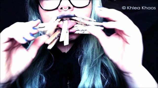 BLU: clothespins drool