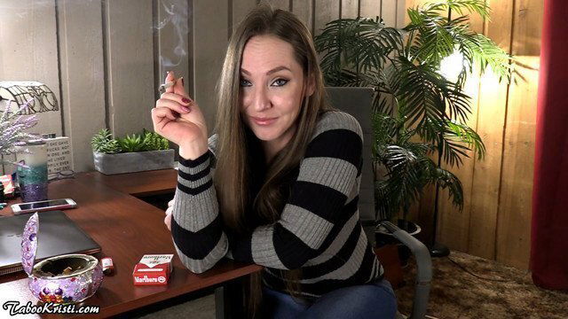 Panty Sniffing stepson Gets Smoking with stepmom Taboo Kristi