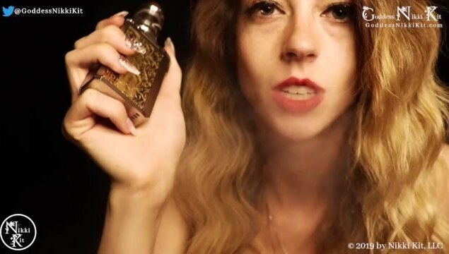 Female Domination Jerk Instructions Vape Smoke Lips FemDom Goddess Nikki