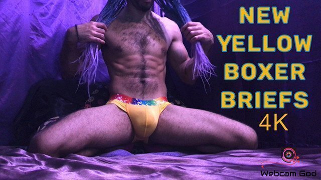 Yellow Boxer Briefs (4K)