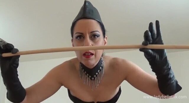 Prison Warden’s Caning Warm Lady Bellatrix cruel Femdom caning