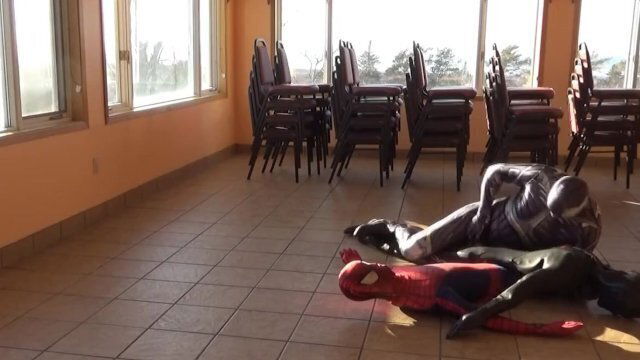 spandex cyborg spiderman frogman