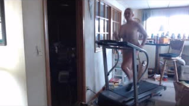 2019 walking jogging nude treadmill bouncing boobs jumping jacks