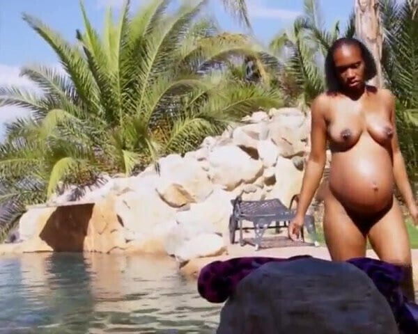 Exotic black pregnant