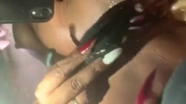 Squirting mirror with vibes Clit