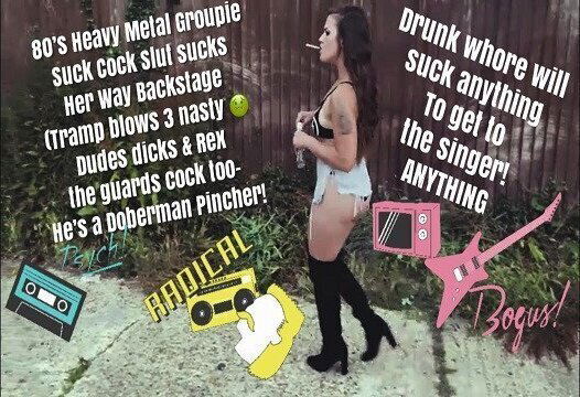 Heavy Metal Groupie Suck Slut