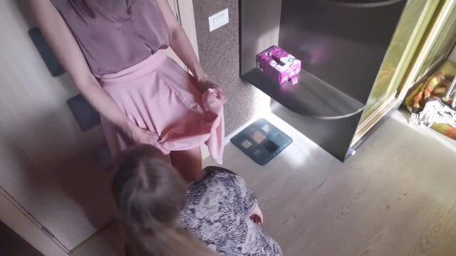 Lick my feet and pussy, slave!