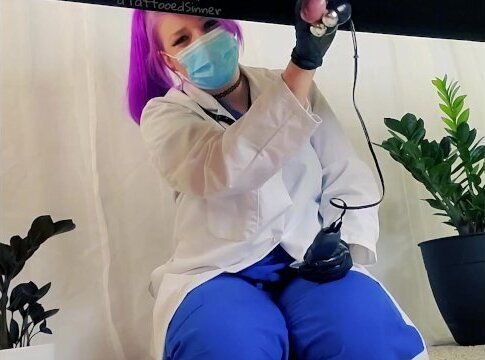 Real Doctor milks her patient on exam table