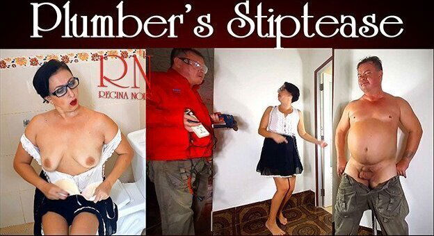 Funny!!! Plumbing striptease. The housewife called a plumber and had an orgasm.