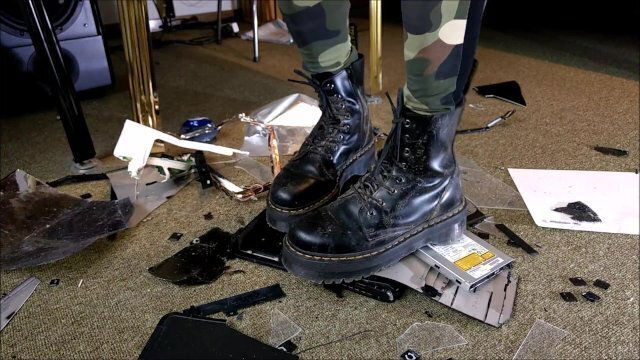 Computer Crushing with Martens Jadon Boots View