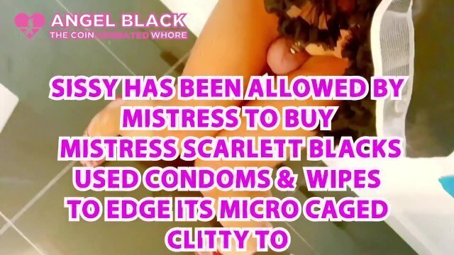 loser clean mistress scarlett blacks used condoms loser porn