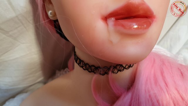 Camari pink corset #18, dripping lips like sexy vampire cumslut after cumshot