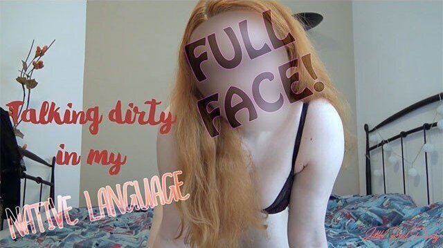 Talking dirty language FULL FACE
