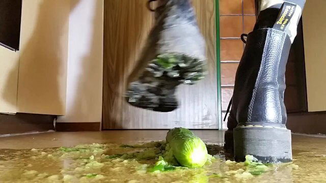 Food Stomping with Martens Boots