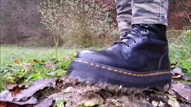 Food Stomping Trampling with Martens Boots