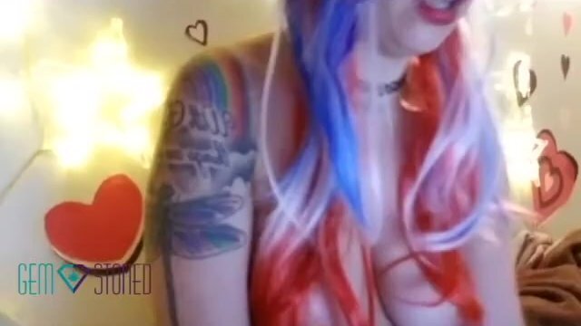 Gassy Girl Burps Topless -Voyeur