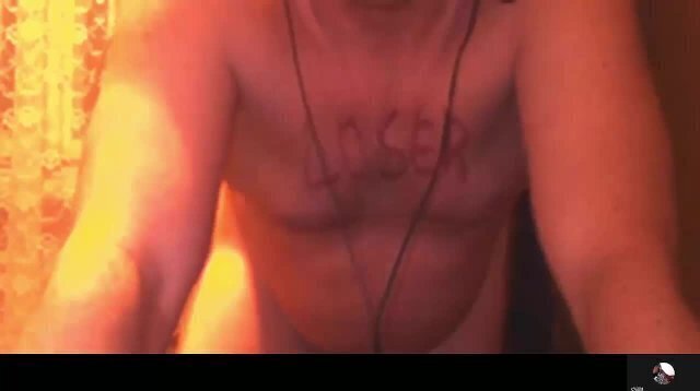 Loser humiliated webcam full video-skype performance