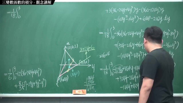 #有料｜張旭微積分2020版(下)｜多變數函數的微積分｜重點十八：三變數函數的積分｜觀念講解｜數學老師張旭