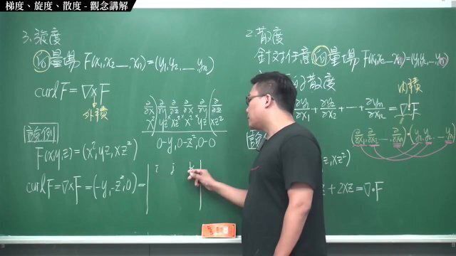 #無碼｜張旭微積分2020版(下)｜向量微積分｜重點十：梯度、旋度、散度｜觀念講解｜數學老師張旭