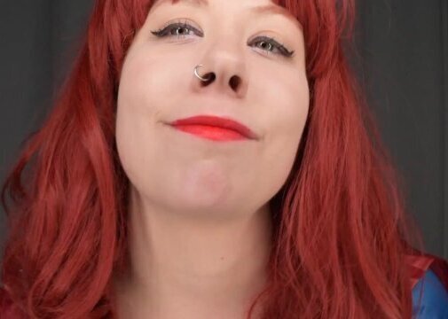 Evil Supergirl NEEDS your Lipstick Tease