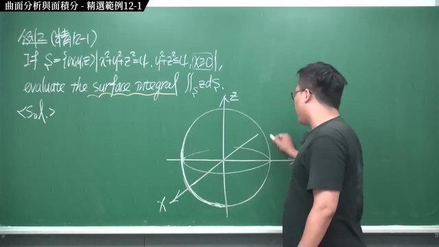 #刺激｜張旭微積分2020版(下)｜向量微積分｜重點十二：曲面分析與面積分｜精選範例12-1｜數學老師張旭