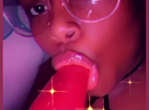 Sucking Lollipop Dick sexy glasses